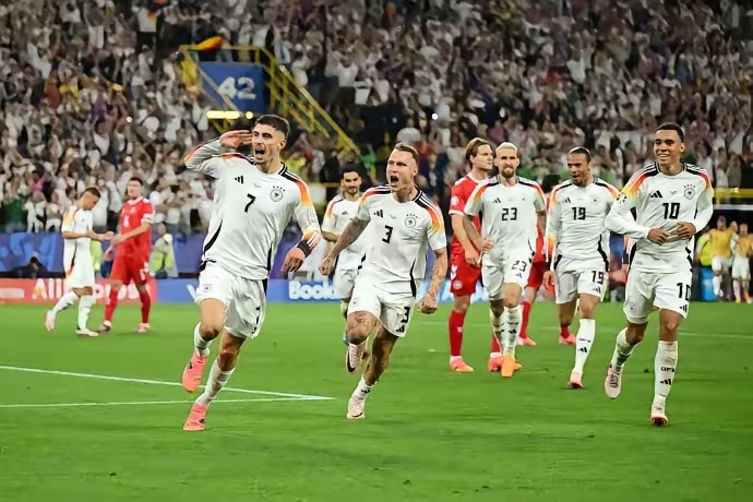 德国队队员展现出色实力，在比赛中获胜